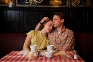 Saorise Ronan as "Eilis" and Emory Cohen as "Tony" in "Brooklyn." (Kerry Brown/Twentieth Century Fox)
