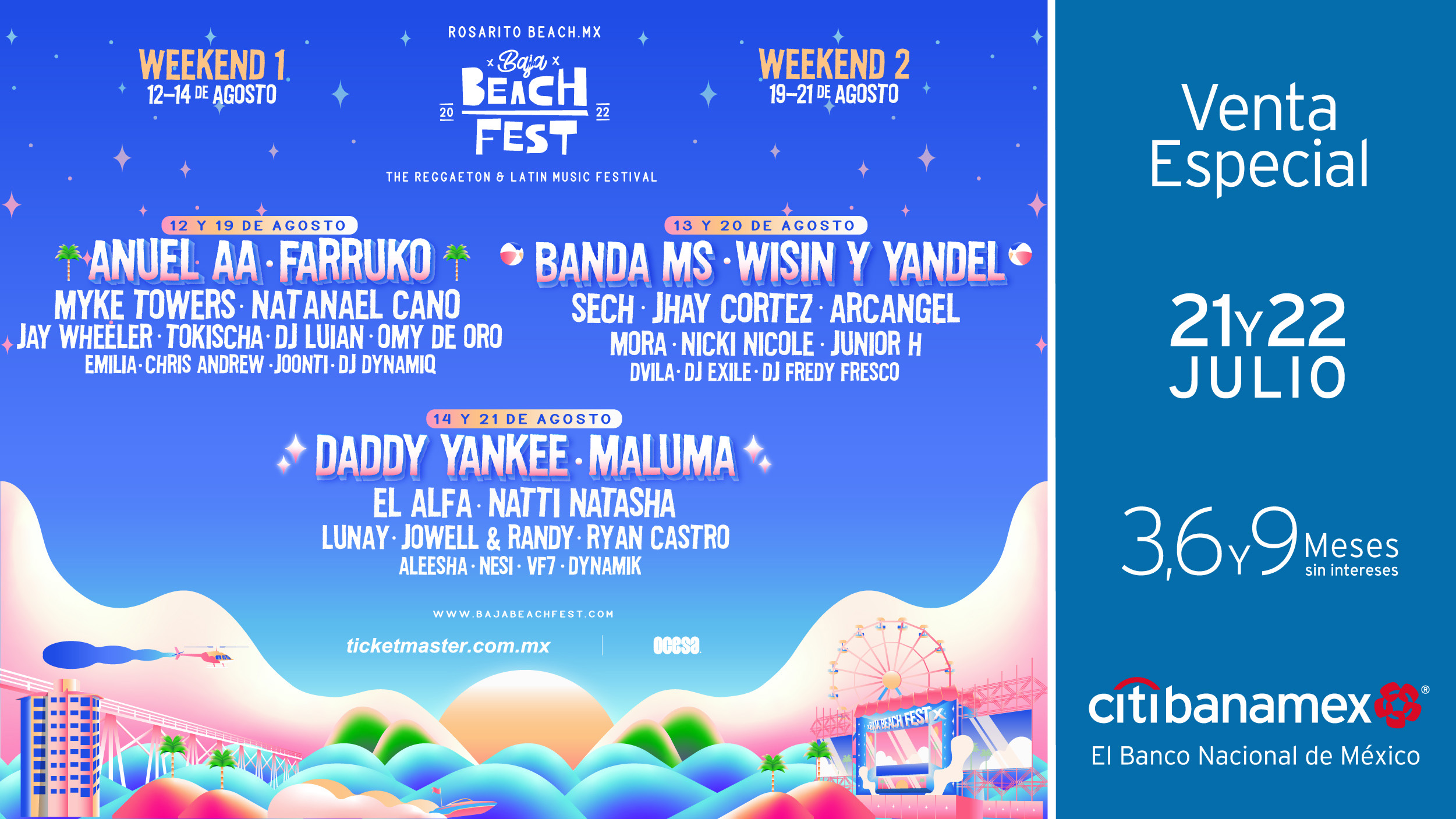 El 4º Baja Beach Fest llegará en agosto a Baja California