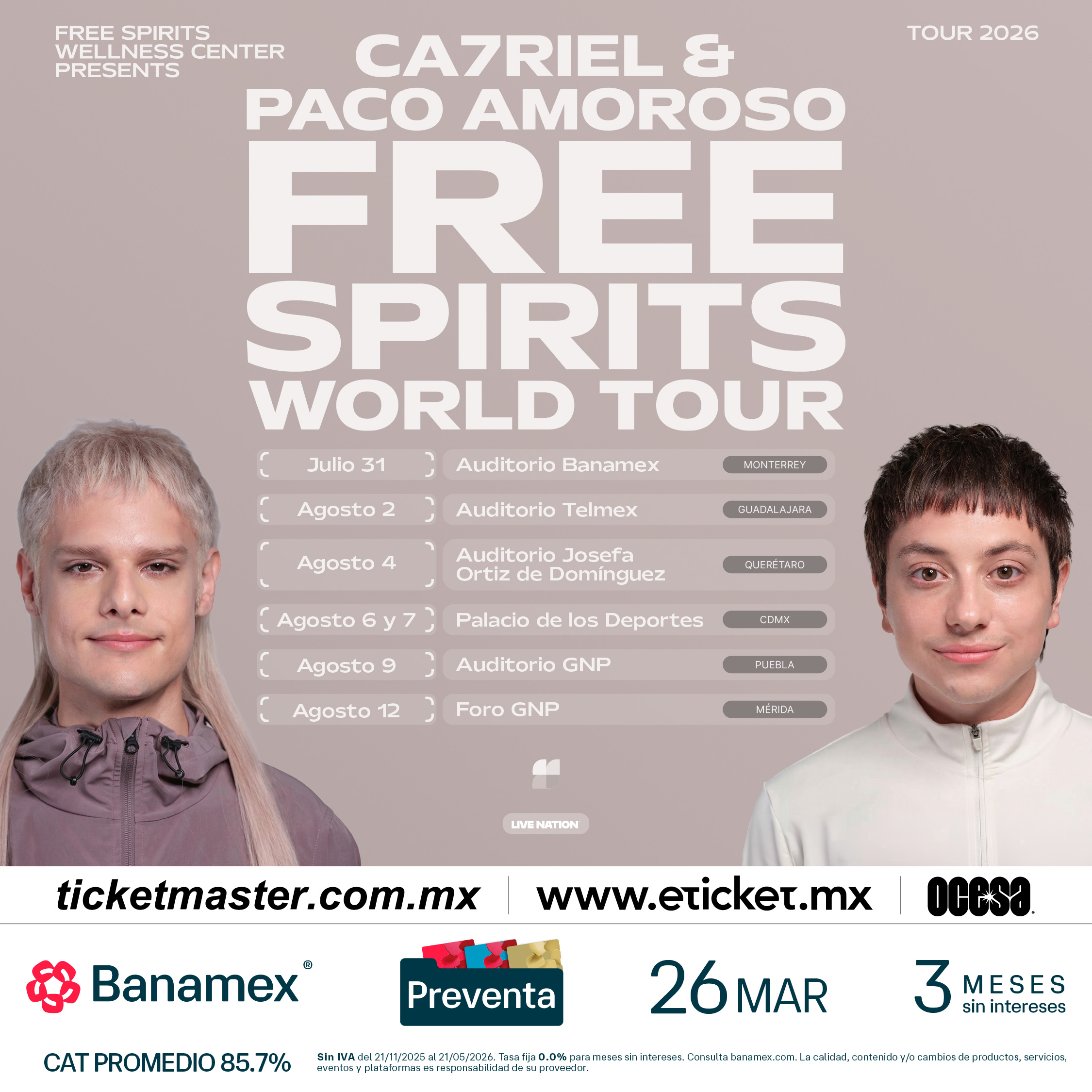 CA7RIEL & Paco Amoroso